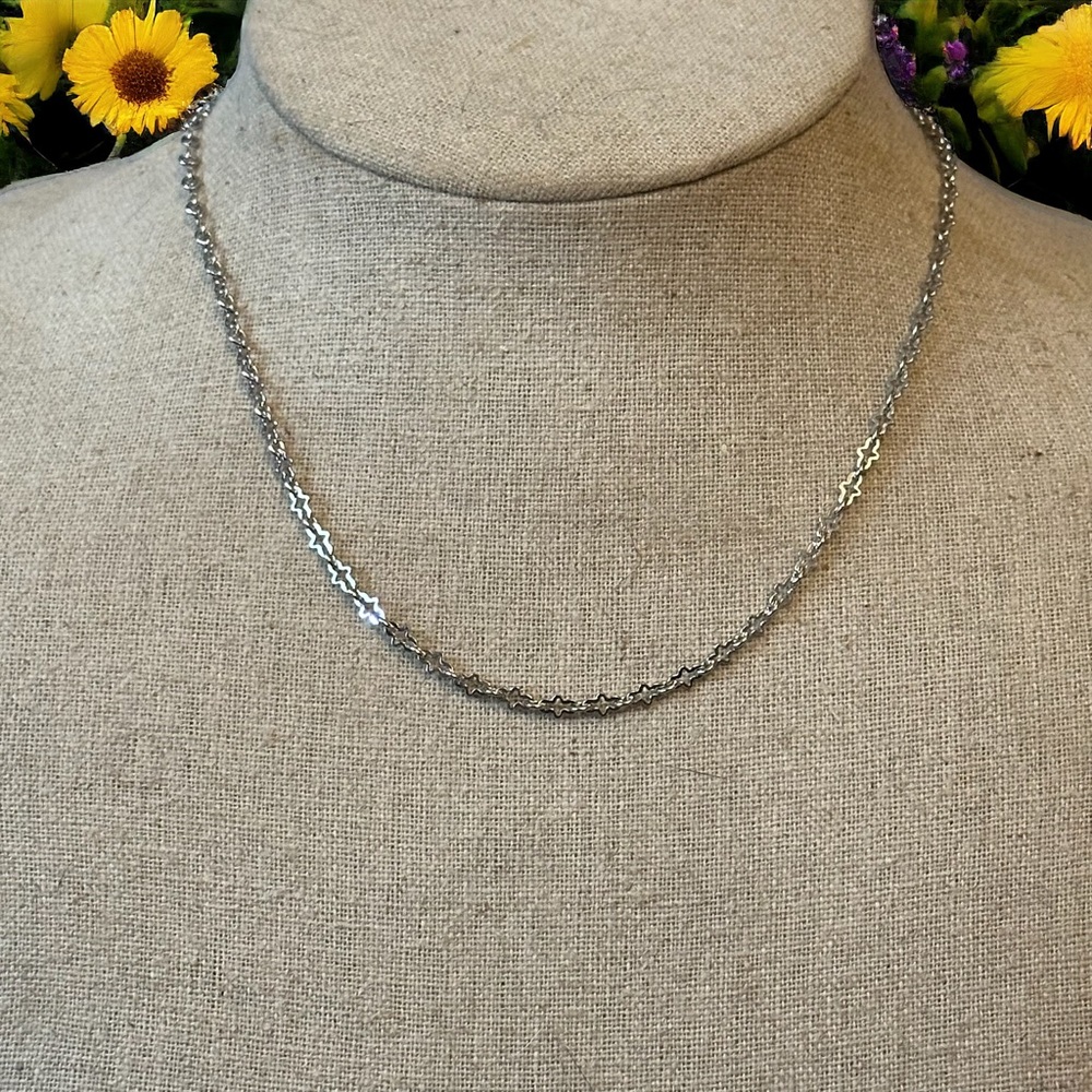 Frenzy odd link dainty chain necklace